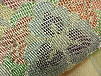 平和屋着物■六通柄袋帯 扇面花丸文 金銀糸 逸品 n-ck1043