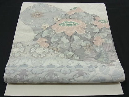 平和屋着物■六通太鼓柄袋帯 切嵌花鳥文 逸品 n-ck1202