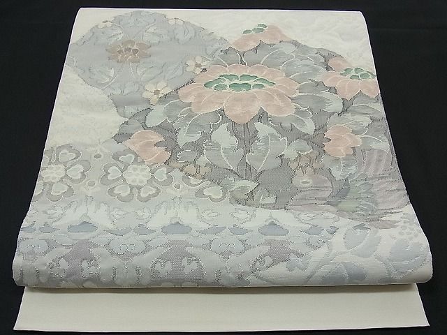 平和屋着物■六通太鼓柄袋帯 切嵌花鳥文 逸品 n-ck1202