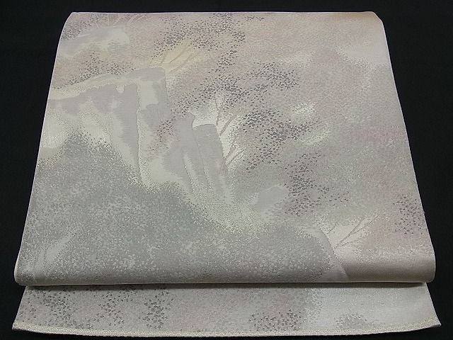 平和屋着物■六通柄袋帯 遠山樹林文 金銀糸 逸品 n-ck1204