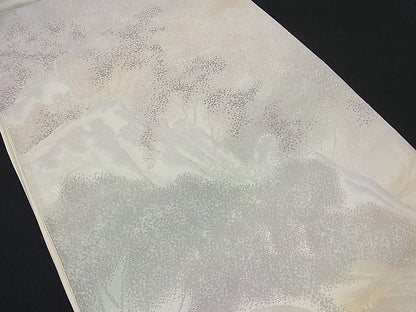 平和屋着物■六通柄袋帯 遠山樹林文 金銀糸 逸品 n-ck1204