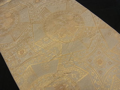 平和屋着物■六通柄袋帯 吉祥花鳥文 金糸 逸品 n-ck1209