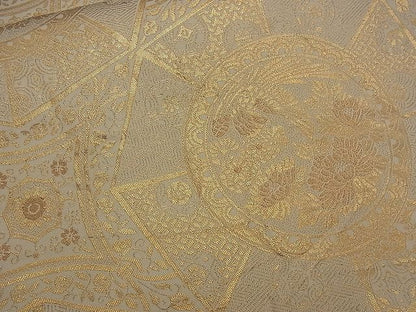 平和屋着物■六通柄袋帯 吉祥花鳥文 金糸 逸品 n-ck1209