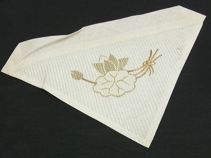 平和屋着物■夏物　打敷　縦絽　内敷　駒刺繍　法衣　寺院　仏具　仏教　僧侶　神職　装束　A-ck1460