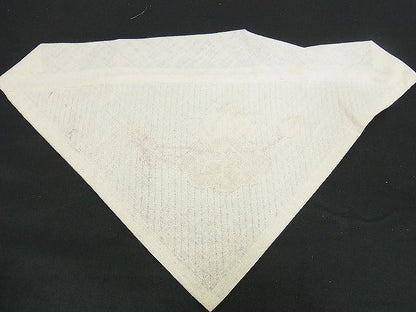 平和屋着物■夏物　打敷　縦絽　内敷　駒刺繍　法衣　寺院　仏具　仏教　僧侶　神職　装束　A-ck1460