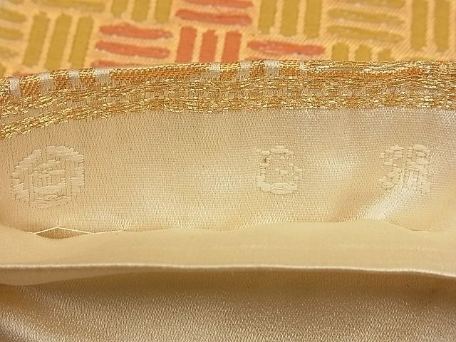 平和屋着物■六通柄袋帯 唐織 吉祥文 金糸 逸品 n-cm0072