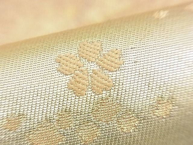 平和屋着物■六通柄袋帯 道長霞雪芝文 金銀糸 逸品 n-cm0110