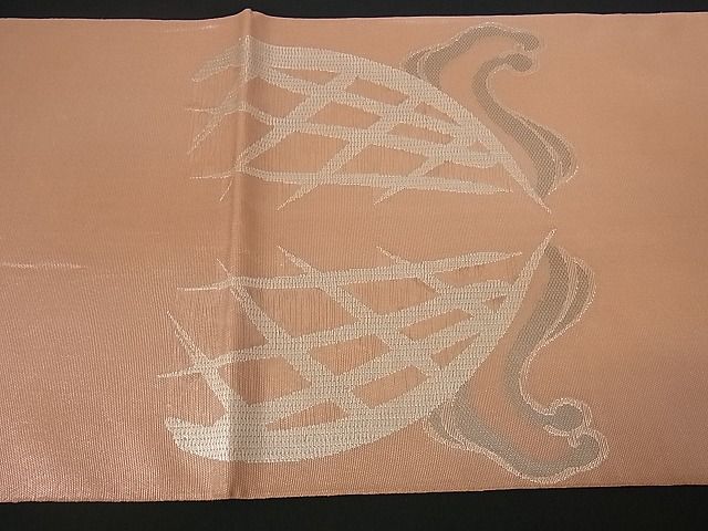 平和屋着物■六通太鼓柄袋帯 立波籬文 金糸 逸品 cm2210
