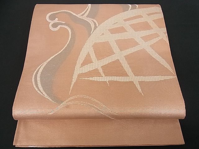 平和屋着物■六通太鼓柄袋帯 立波籬文 金糸 逸品 cm2210