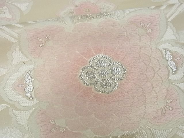 平和屋着物■六通柄袋帯 唐織 正倉院花文 金銀糸 逸品 cm2416