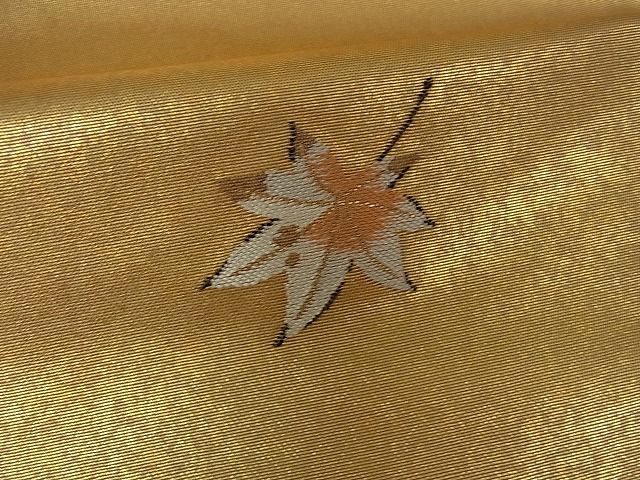 平和屋着物■六通太鼓柄袋帯 舞葉文 金糸 引箔 逸品 cm2481