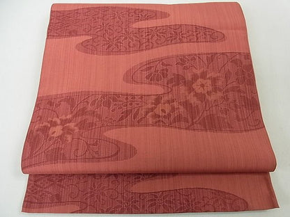 平和屋着物■六通柄 本袋帯 古吟 霞文 逸品 cm2507