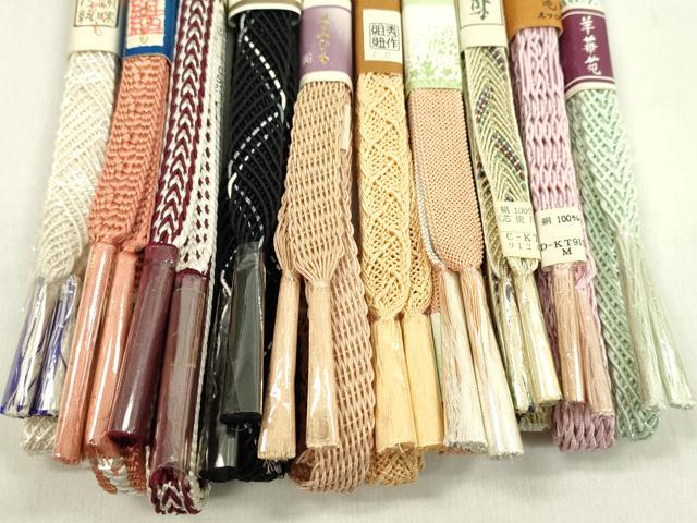 平和屋本店■夏物　和装小物　帯締め10本セット　逸品　未使用　CXAA0321s5