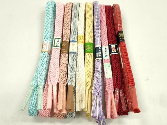 平和屋本店■夏物　和装小物　帯締め10本セット　逸品　未使用　CXAA0322s5