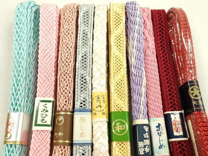 平和屋本店■夏物　和装小物　帯締め10本セット　逸品　未使用　CXAA0322s5
