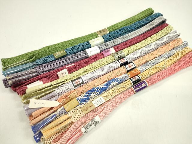 平和屋本店■夏物　和装小物　帯締め10本セット　逸品　未使用　CXAA0326s5
