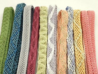 平和屋本店■夏物　和装小物　帯締め10本セット　逸品　未使用　CXAA0326s5