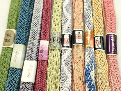 平和屋本店■夏物　和装小物　帯締め10本セット　逸品　未使用　CXAA0326s5