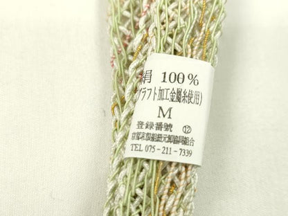 平和屋本店■夏物　和装小物　帯締め・帯揚げセット　逸品　未使用　CXAA0332s5