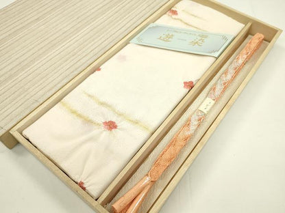 平和屋本店■夏物　和装小物　帯締め・帯揚げセット　逸品　未使用　CXAA0335s5
