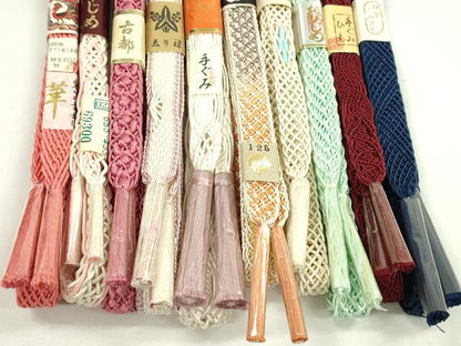 平和屋本店■夏物　和装小物　帯締め10本セット　逸品　未使用　CXAA0346s5