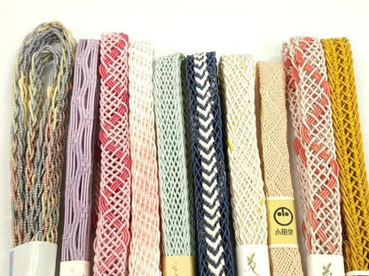 平和屋本店■夏物　和装小物　帯締め10本セット　逸品　未使用　CXAA0347s5
