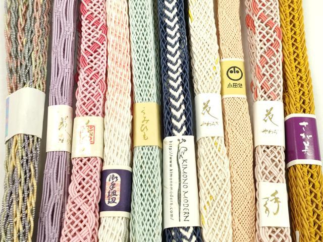 平和屋本店■夏物　和装小物　帯締め10本セット　逸品　未使用　CXAA0347s5