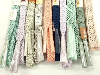 平和屋本店■夏物　和装小物　帯締め10本セット　逸品　未使用　CXAA0349s5