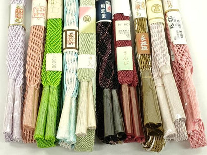 平和屋本店■夏物　和装小物　帯締め10本セット　逸品　未使用　CXAA0355s5