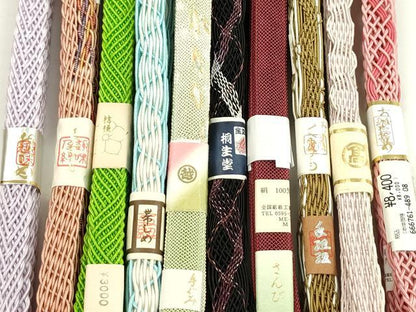 平和屋本店■夏物　和装小物　帯締め10本セット　逸品　未使用　CXAA0355s5