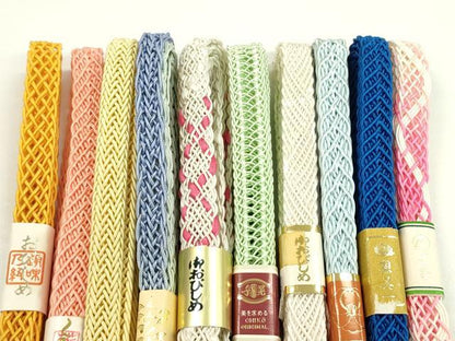 平和屋本店■夏物　和装小物　帯締め10本セット　逸品　未使用　CXAA0360s5