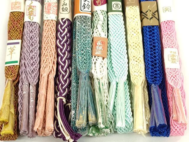平和屋本店■夏物　和装小物　帯締め10本セット　逸品　未使用　CXAA0364s5