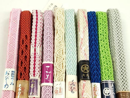 平和屋本店■夏物　和装小物　帯締め10本セット　逸品　未使用　CXAA0372s5