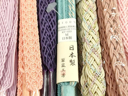 平和屋本店■夏物　和装小物　帯締め10本セット　翠嵐工房など　逸品　未使用　CXAA0373s5