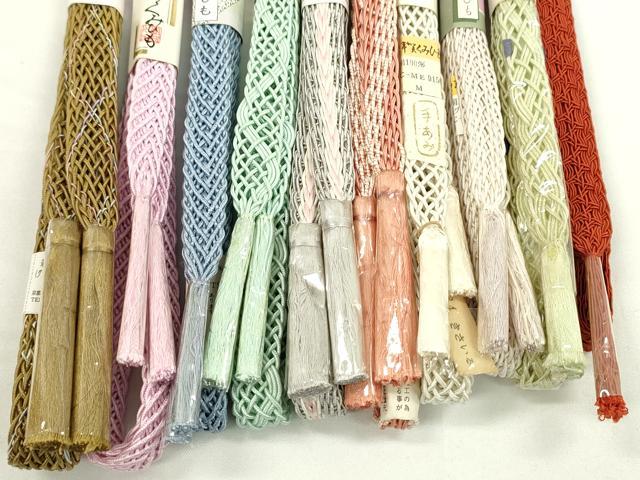 平和屋本店■夏物　和装小物　帯締め10本セット　逸品　未使用　CXAA0377s5