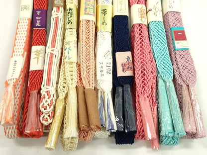 平和屋本店■夏物　和装小物　帯締め10本セット　逸品　未使用　CXAA0392s5