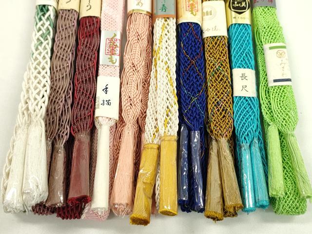 平和屋本店■夏物　和装小物　帯締め10本セット　逸品　未使用　CXAA0398s5