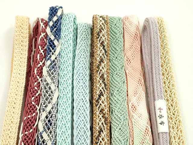 平和屋本店■夏物　和装小物　帯締め10本セット　逸品　未使用　CXAA0403s5