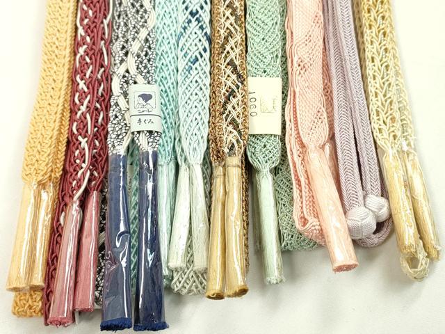 平和屋本店■夏物　和装小物　帯締め10本セット　逸品　未使用　CXAA0403s5