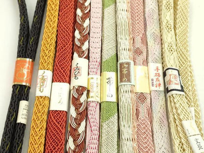 平和屋本店■夏物　和装小物　帯締め10本セット　逸品　未使用　CXAA0404s5