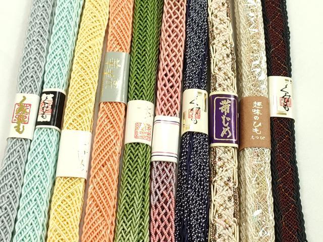 平和屋本店■夏物　和装小物　帯締め10本セット　逸品　未使用　CXAA0405s5
