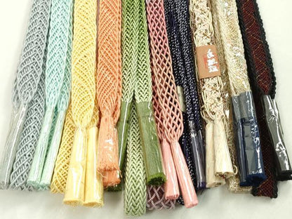 平和屋本店■夏物　和装小物　帯締め10本セット　逸品　未使用　CXAA0405s5