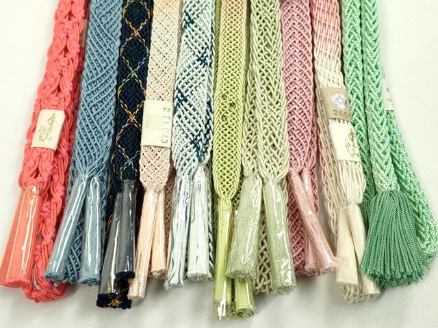 平和屋本店■夏物　和装小物　帯締め10本セット　逸品　未使用　CXAA0406s5