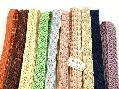 平和屋本店■夏物　和装小物　帯締め10本セット　逸品　未使用　CXAA0408s5