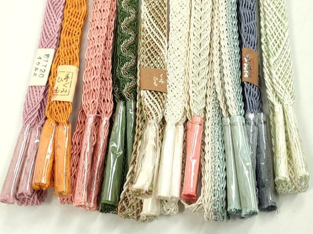 平和屋本店■夏物　和装小物　帯締め10本セット　逸品　未使用　CXAA0411s5