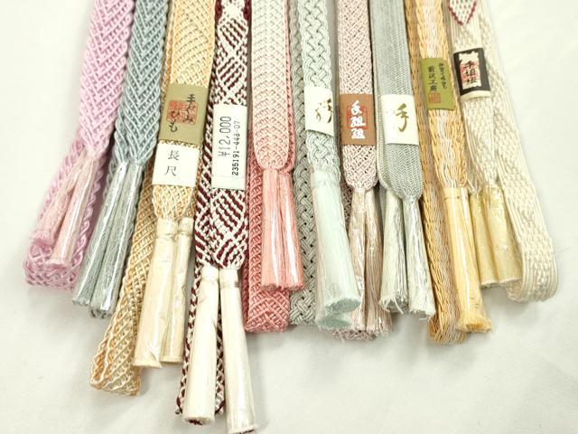 平和屋本店■夏物　和装小物　帯締め10本セット　逸品　未使用　CXAA0414s5