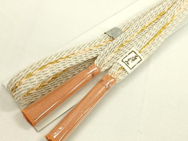 平和屋本店■夏物　和装小物　帯締め・帯揚げセット　逸品　未使用　CXAA0415s5