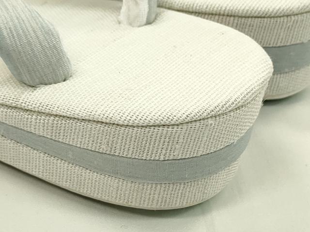 平和屋本店■和装小物　亜麻草履　スリーシーズン　春夏秋　麻　箱付き　逸品　新品　CXAA0439s5