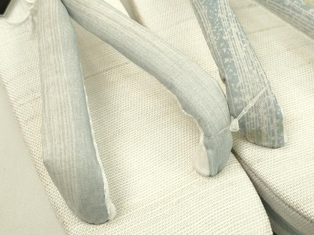 平和屋本店■和装小物　亜麻草履　スリーシーズン　春夏秋　麻　箱付き　逸品　新品　CXAA0440s5