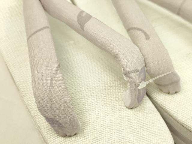 平和屋本店■和装小物　亜麻草履　スリーシーズン　春夏秋　麻　箱付き　逸品　新品　CXAA0444s5